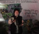 Baby alligator at the Louisiana Baptist Convention’s exhibit