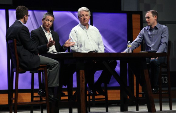 Greg Matte, pastor of FBC Houston, Texas, moderated a panel discussion on leadership with Rodney Woo (International Baptist Church, Singapore, Jack Graham (Prestonwood Baptist, Plano) and Eric Geiger (LifeWay Christian Resources).