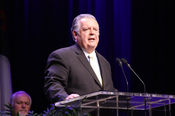 Richard Land, who served as president of the Ethics and Religious Liberty Commission for 25 years, delivered his final report Tuesday as the entity's leader.